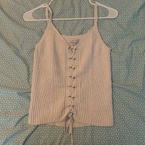 Cute knit tank top.